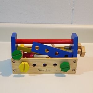 Melissa & Doug Colorful Wooden Tool Set - Blue, Red, Green